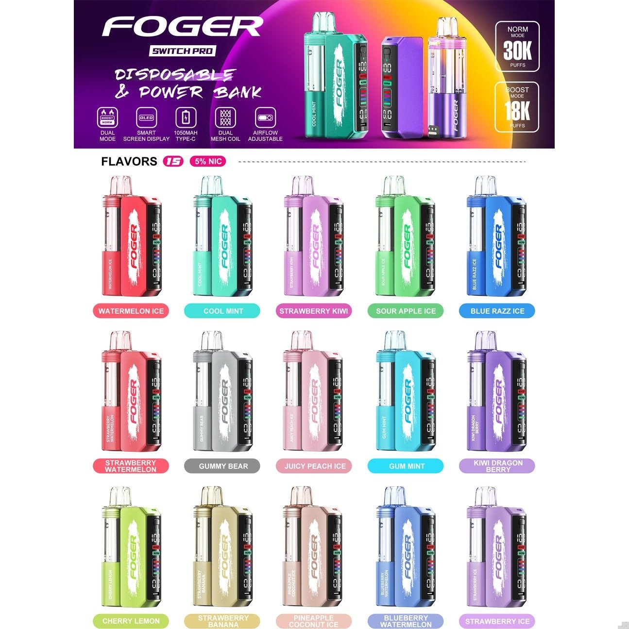 foger vape flavors guide and tips