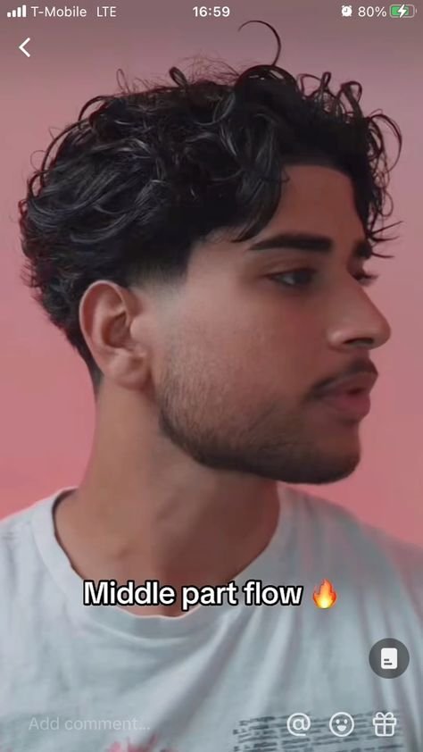 middle part hair men guide and tips