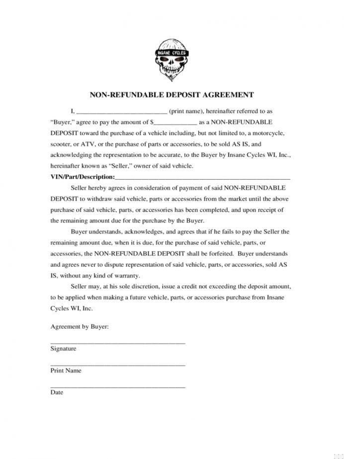 non refundable deposit guide and tips