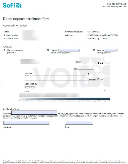 sofi direct deposit form guide and tips